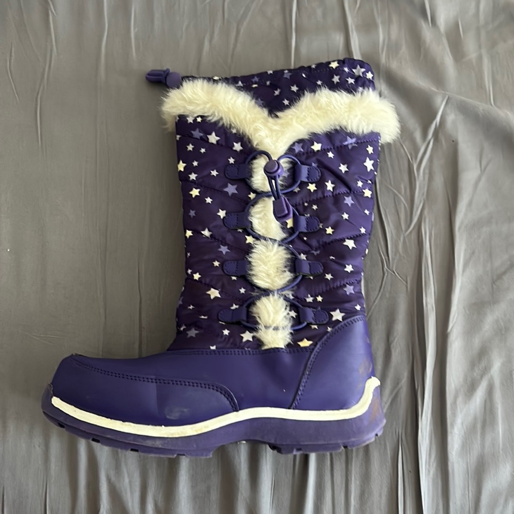 Purple girls size 3 Winter boots